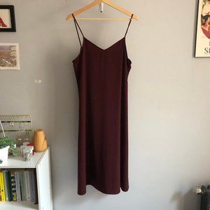 Lightweight Burgundy Slip Dress